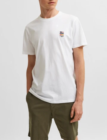 Tricou Selected, alb, S