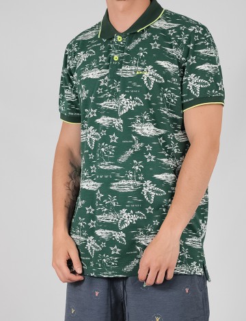 Tricou Polo N.Z.A NEW ZEALAND AUCKLAND, verde, L