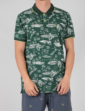 Tricou Polo N.Z.A NEW ZEALAND AUCKLAND, verde, L