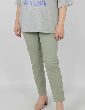 Pantaloni C&A, vernil, 40