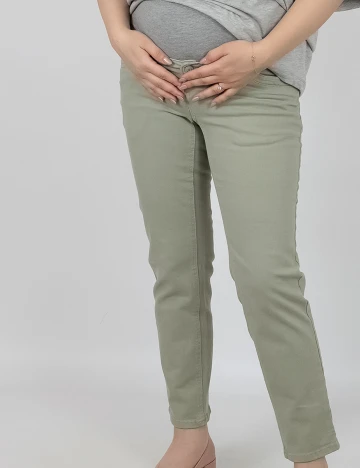 Pantaloni C&A, vernil, 40