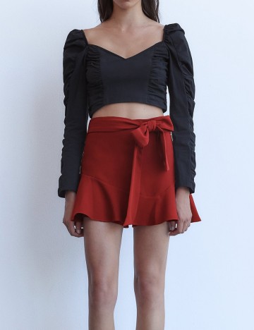 Fusta Zara, rosu, L