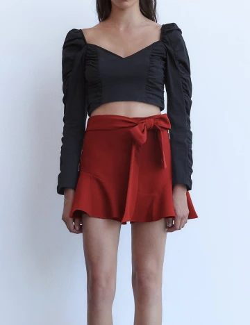 Fusta Zara, rosu, L