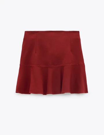 Fusta Zara, rosu, L