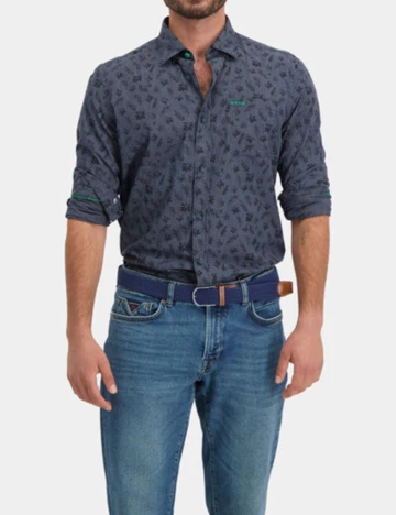 Camasa N.Z.A NEW ZEALAND AUCKLAND, bleumarin, M Albastru