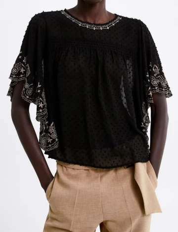 Bluza Zara, negru, XS