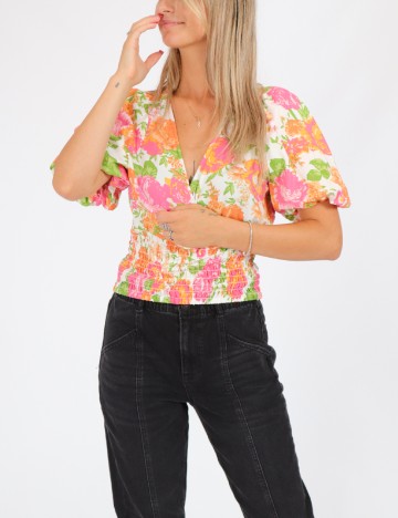 Top Only, floral, S