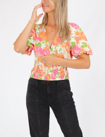 Top Only, floral, S