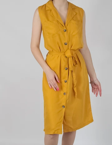 Rochie Medie Pieces, mustar, L Galben