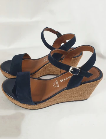 Sandale cu platforma Tamaris, bleumarin, 36