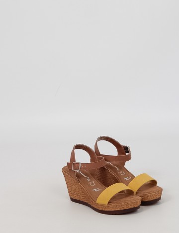 Sandale cu platforma Tamaris, maro, 36
