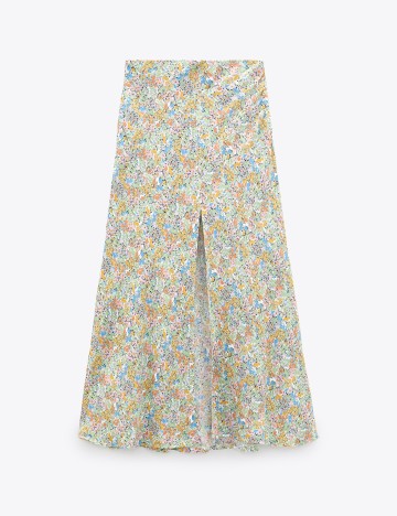 Fusta lunga Zara, floral, S