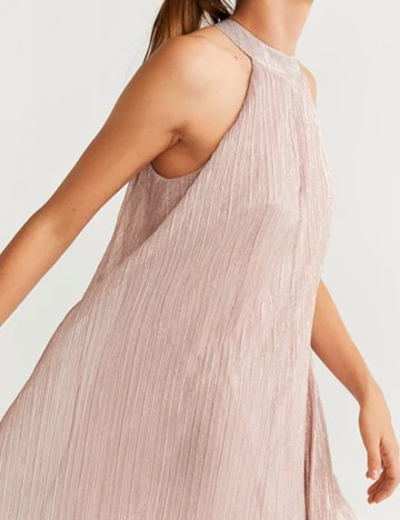 Rochie scurta Mango, roz pal, M