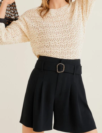 Pantaloni Mango, negru, 34 Negru
