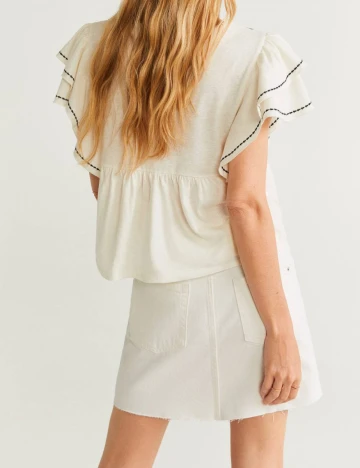 Bluza Mango, alb, M Alb