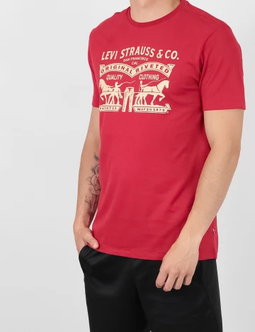 Tricou Levi S, rosu, S Rosu