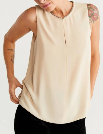 Bluza Mango, crem, S