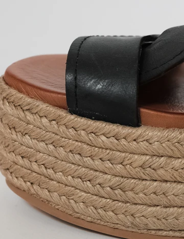 Sandale cu platforma INUOVO, negru, 37 Negru