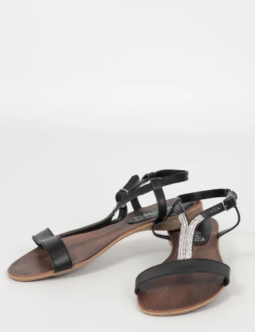 Sandale, negru, 38 Negru