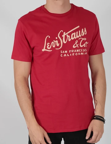 Tricou Levi S, rosu, S Rosu