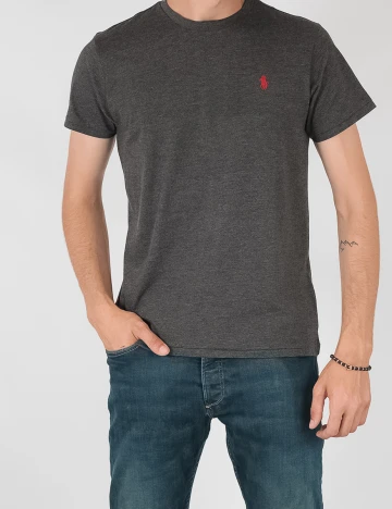 Tricou Polo Ralph Lauren, gri inchis, M Gri