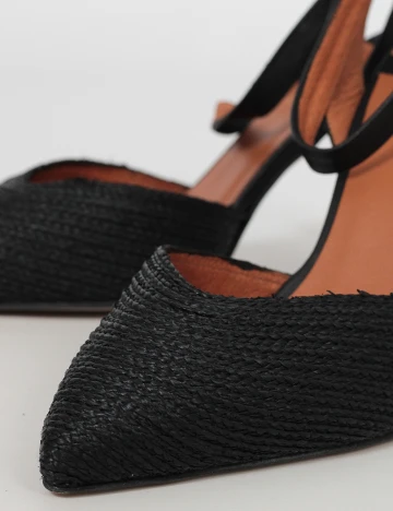 Pantofi cu toc Angel Alarcon, negru, 36 Negru