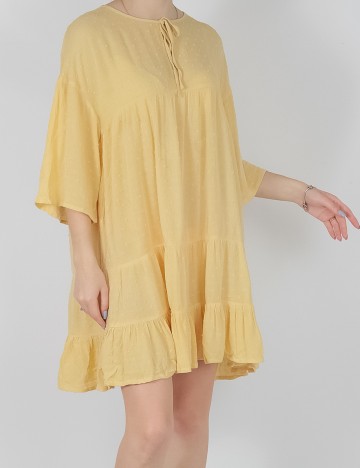 Rochie scurta Jacqueline de Yong, galben, M