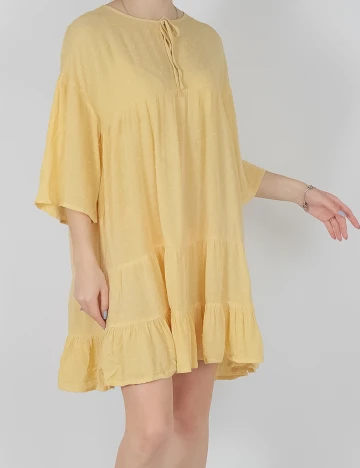 Rochie scurta Jacqueline de Yong, galben, M Galben