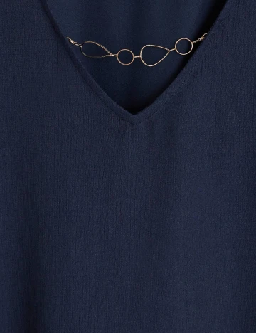 Tricou Mango, bleumarin, XL Albastru