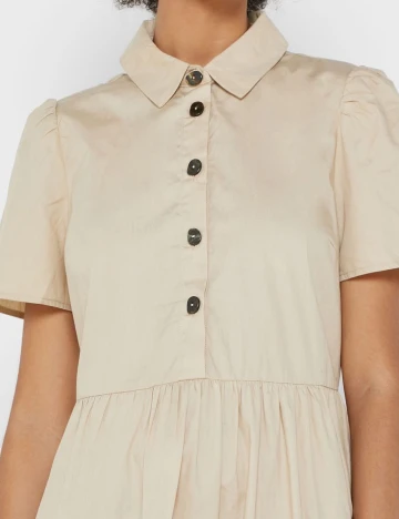 Rochie scurta Object, crem, 34 Crem