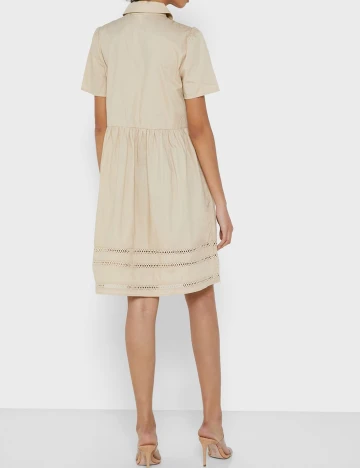 Rochie scurta Object, crem, 34 Crem