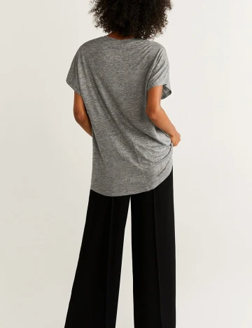 Bluza Mango, gri, M Gri