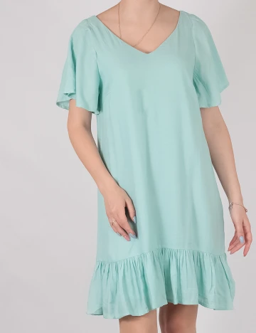 Rochie scurta Only, turcoaz, M Albastru