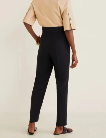 Pantaloni Mango, negru, 34 Negru