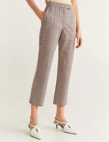 Pantaloni Mango, crem, 40 Crem