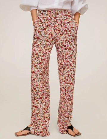 Pantaloni Mango, floral, L
