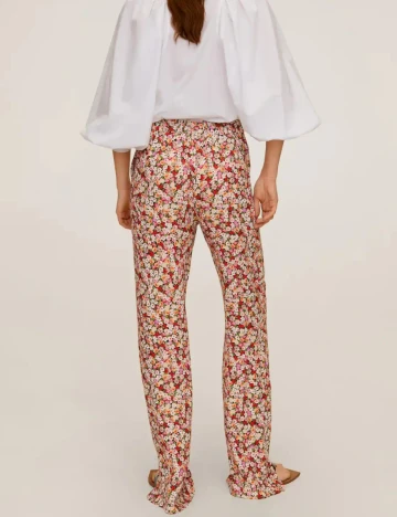 Pantaloni Mango, floral, L Floral print