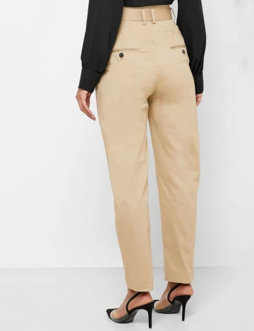 Pantaloni Mango, crem, 36 Crem