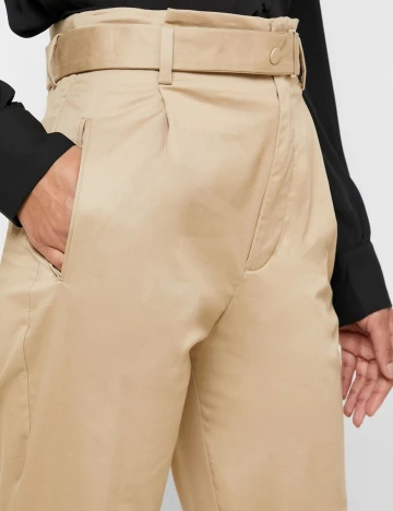 Pantaloni Mango, crem, 36 Crem
