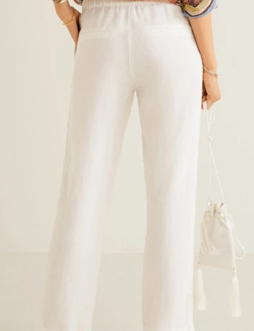 Pantaloni Mango, alb, XS