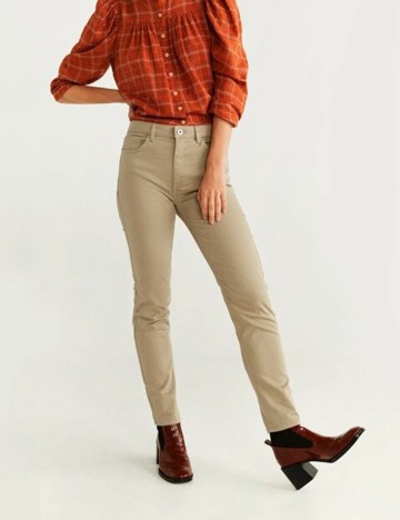 Pantaloni Mango, bej, 36