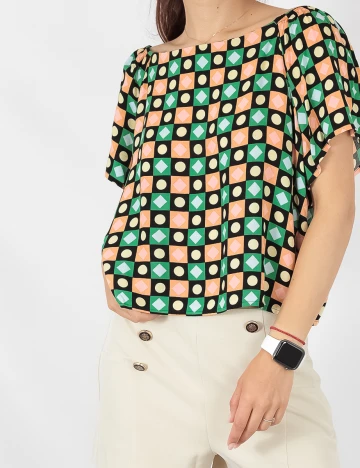 Top Jacqueline de Yong, mix culori, S Mix culori