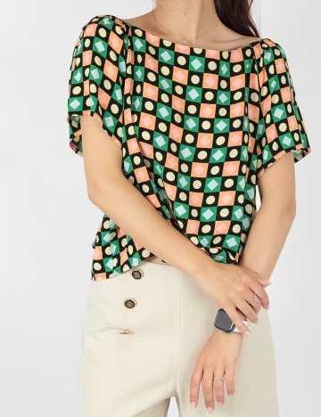 Top Jacqueline de Yong, mix culori, S Mix culori