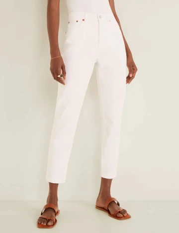 Blugi Mango, alb, 36 Alb