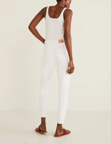 Blugi Mango, alb, 36 Alb