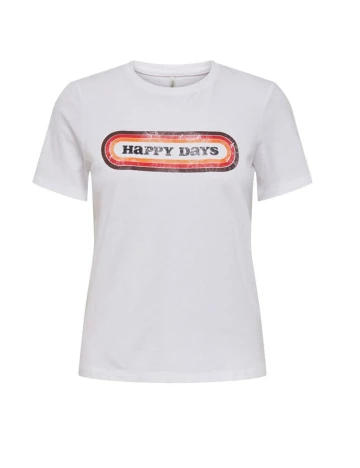 Tricou Only, alb, M