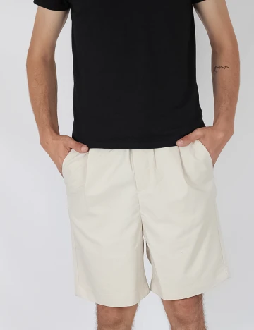 Pantaloni scurti Selected, crem, M