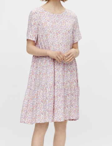 Rochie scurta Pieces, floral, M