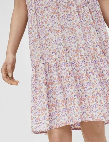 Rochie scurta Pieces, floral, M