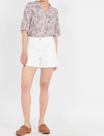 Pantaloni scurti Vila, alb, 36